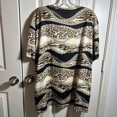 Guess 2XL Mens 2 Beige Eco Animal Print Tee Shirt