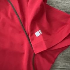 Uniqlo HEATTECH Performance T Shirt Mens XL Red Dry Ex Odor Control Raglan NWT