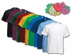 Below WHOLESALE Blank T-Shirt – 72 XL BLACK Fruit of Loom 3930R / 3931 Bulk Lot