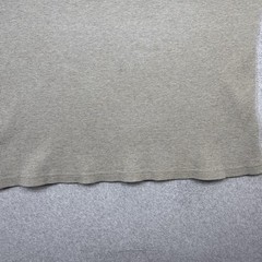 LL Bean Henley Shirt Mens XL Oatmeal Long Sleeve Waffle Knit Cotton Made USA