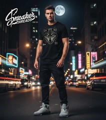 Shirt To Match Jordan 5 Grey Wolf – Lone Wolf Tee