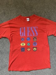 Vintage 1989 Guess Georges Marciano T-Shirt One Size Red Single Stitch USA