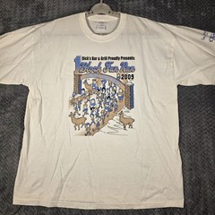 Dick’s Bar Grill Fun Run T Shirt Men’s XL White Hudson Wisconsin 2009