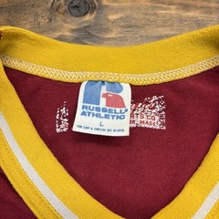 Vintage 80s Monahan Pharmacy Jersey T Shirt Large (Fits Smaller) Flocked Print