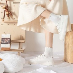 Women’s Ruffled Ankle Socks – Super Soft, Breathable, Frilly Socks for Mary J…