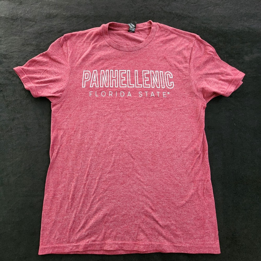 Florida State Panhellenic Red Short Sleeve Cotton Blend T-Shirt Adult S