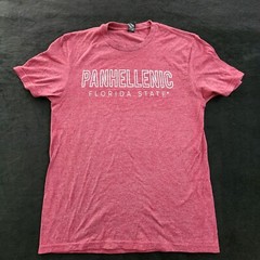 Florida State Panhellenic Red Short Sleeve Cotton Blend T-Shirt Adult S