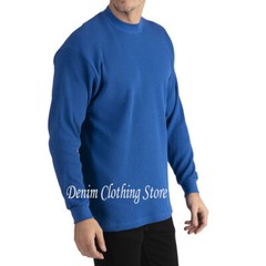New PROCLUB Men’s Heavyweight THERMAL Top Long Sleeve Shirts Waffle Solid S-5XL