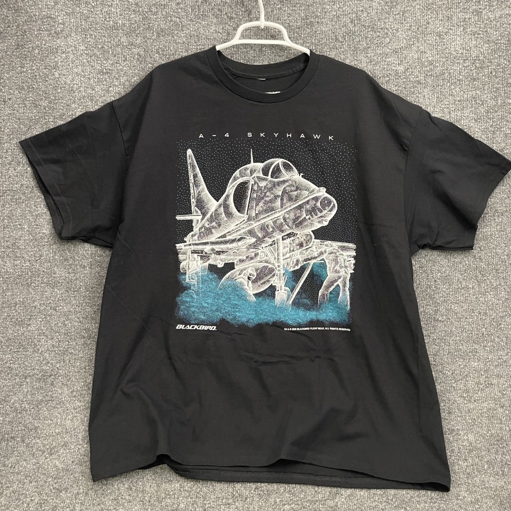 Vintage 90s “Blackbird A4 Skyhawk” Graphic Print Shirt