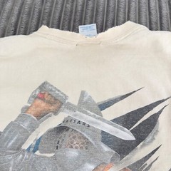 VTG Caesars Palace T-Shirt Mens L Cream Gladiator Las Vegas Long Sleeve Distress