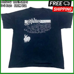 Fall Out Boy Shirt Bunny Concert Tour Black T Shirt All Size