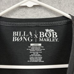 Billabong x Bob Marley T Shirt Mens Large Organic Cotton Graphic Concert Tee