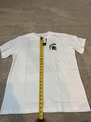 Michigan State University Spartans White T-Shirt Colosseum SIZE XL New NWT