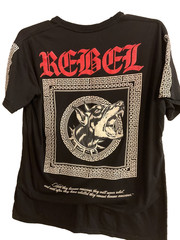 REBEL PUNK ROCK GOTHIC Tshirt HIP HOP VINTAGE DOBERMAN DOG PRINT XL48” Chest 28”