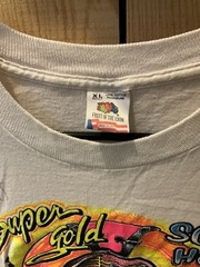 Vintage 80’s Mike Harvey Signed Super Gold Sock Hop Disney DJ Shirt Men’s XL