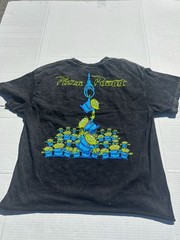 Disney Pixar Toy Story Pizza Planet Aliens Claw Machine Acid Wash Crop T-Shirt M
