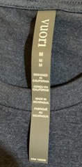 VUORI V1 WORDMARK LOGO MEN’S TEE NAVY COLOR SIZE MEDIUM NWT