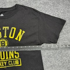 NHL Boston Bruins Mens M Black Hockey Club Short Sleeve Tee