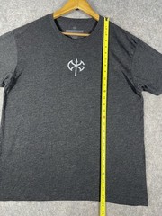 David Goggins T-Shirt Mens Large Heather Gray Stay Hard Gym Battle Axe Hatchet
