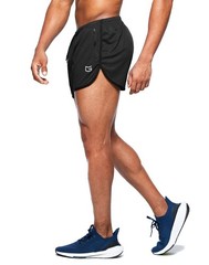 G Gradual Men’s Running Shorts 3 Inch Quick Dry Gym Athletic X-Large, Black
