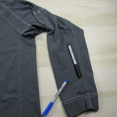 Bulwark Shirt Mens Large Gray Henley FR Fire Resistant IQ Westex Pocket Cat 2 A1