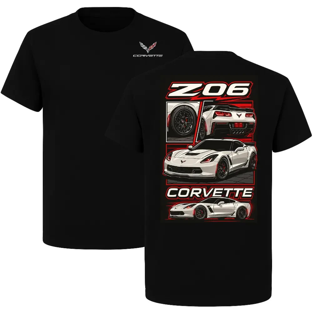 Corvette Z06 T-Shirt, High Performance Chevrolet Sports Car Graphic Tee, Modern
