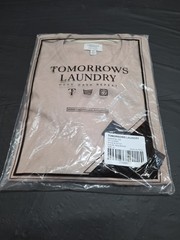 Tomorrow’s Laundry Men’s Essential Tee Mushroom Color Size XL Classic Fit New