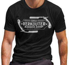 Shea Verkouter Barber Shop T-SHIRT No Bush Survives Funny C*nt Hairy Pussy TEE