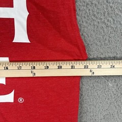 OVERSIZED Miller High Life Beer Shirt MENS Small 34/36 Red Sleeveless Muscle