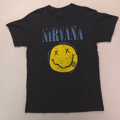 Nirvana Band Casual Crew Neck Graphic Shirt Adult Mens Size M Black 16001