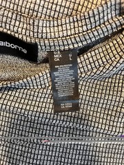 Claiborne Men’s Crew Neck T-Shirt Gray/Black Geometric Knit Short Sleeve Size L
