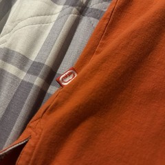 Ecko Unltd. Men’s Orange Graphic Print Embroidered Logo Crew Neck T-Shirt XL