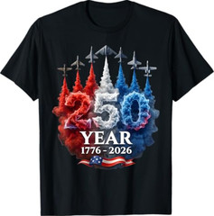 250 Years American 250th USA Patriotic 4th of July T-Shirt