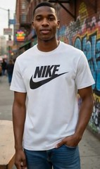Nike Athletic Logo Swoosh Active Short Sleeve T-Shirt Style#891953 Men’s Size M