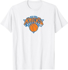 New York Basketball Fan Royal Blue T-Shirt Logo Graphic Tee Apparel