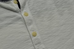 American Eagle Mens XXXL Waffle Knit Henley Raglan Sleeve Shirt Blue White 3XL