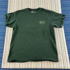 Drake Shirt Mens Large Green Destination Stuttgart Arkansas Ducks Hunting Cotton