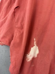 Goldtoe Men’s T Shirt XXL Destroyed Thrashed Sun Faded Orange Cotton