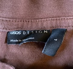 Asos Shirt Mens Large Brown Manhattan New York City Oversized Tee Design