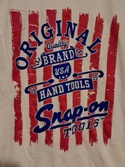 Fruit Of The Loom Graphic White Tee Snap-On Tools Size Small
