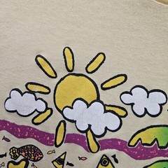Vintage Hawaiian T Shirt Large (Fits like S/Medium) 70s Have Hawaii Beach Day