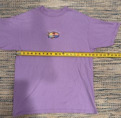 Vintage Hilton Head Island Embroidered Pocket Style Tee USA Made Purple Large