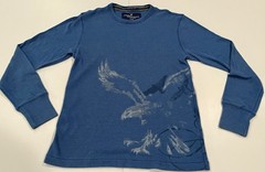 American Eagle Outfitters Vintage Fit Men’s Thermal Knit Shirt Medium Blue L/S
