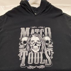 Matco Tools Hooded Long Sleeve Shirt Men’s XL Black Anvil Lightweight Graphic MT