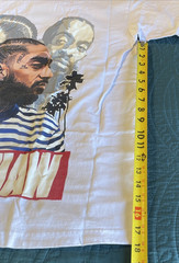 Pro Super Heavy Weight CRENSHAW Nipsey Hussle T-Shirt, White, XL , Rapper T