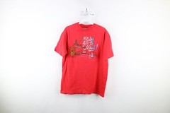 Vintage 70s Mens Size Large Faded Spell Out Maui Hawaii Beach T-Shirt Red USA