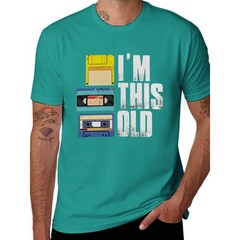 Men’s Vintage “I’M THIS OLD” Cassette Graphic T-Shirt – Black Retro Music Tee