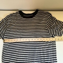 Afends Striped Tee Hemp Stripe Retro Fit T-Shirt – Black Size XS Natural Organic