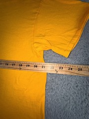 Columbia Mountain Graphic Shirt Mens Large Short Sleeve Yellow Outdoors Casual