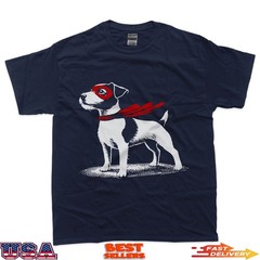 Superhero Dog Cape Illustration Funny Loyal Pet Hero T-Shirt